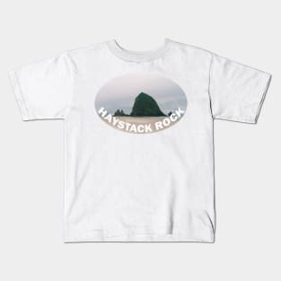 Haystack Rock Oregon Kids T-Shirt